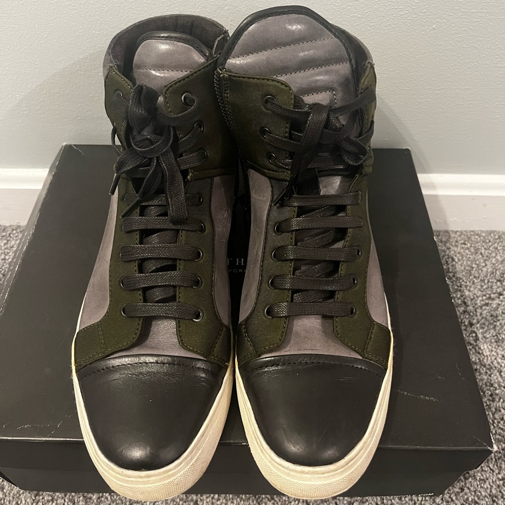 Mens Kenneth Cole Double Header High Top Sneaker sz 10.5